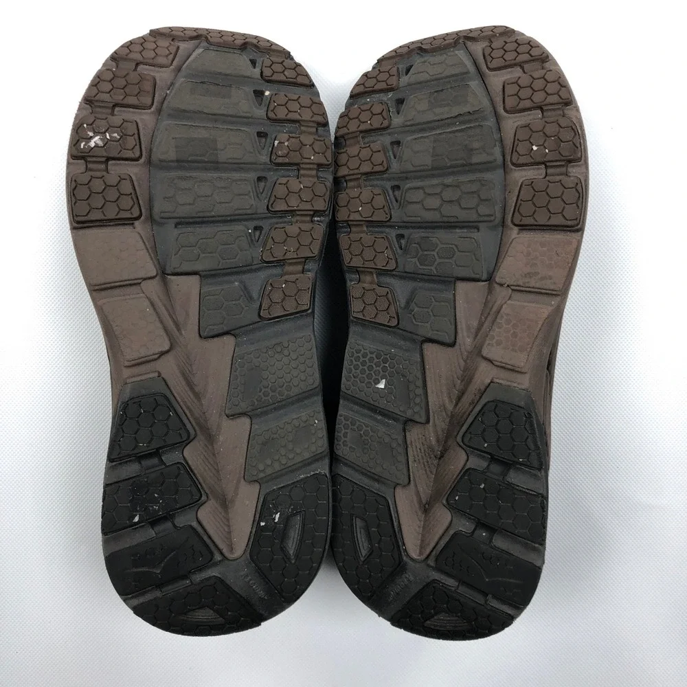 Hoka One Gaviota LTR Brown Leather Walking Shoes Mens 11.5 1019574 DSBC